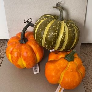 🎃🍁 Buy 2 Get 1 FREE NWT 3 Pack Ashland Mini Pumpkin Decor - Fall/ Halloween